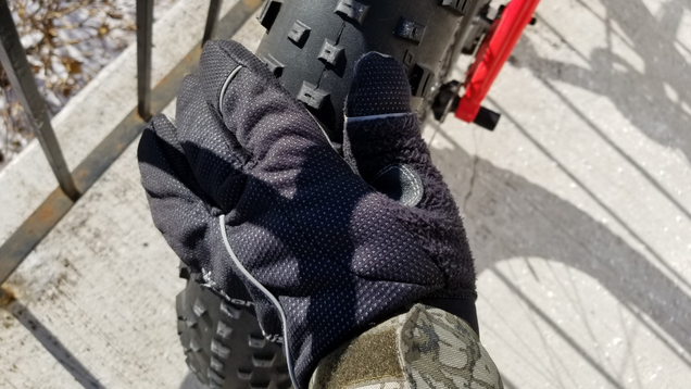 Note my gloved hand for size comparison.